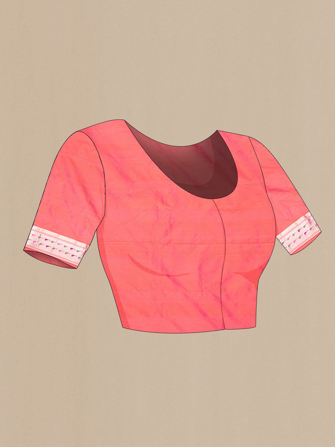 Pink Dual Tone Banarasi Silk Saree
