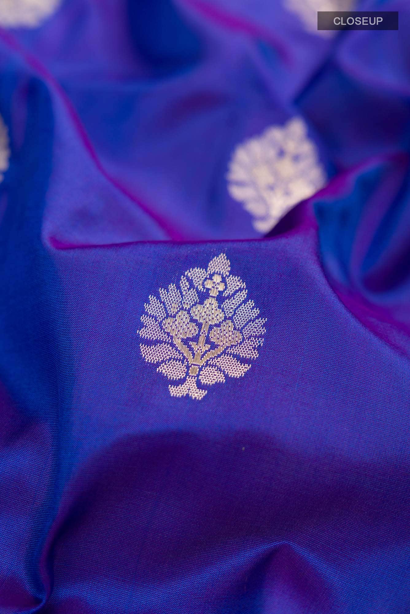 Blue Banarasi Silk Saree