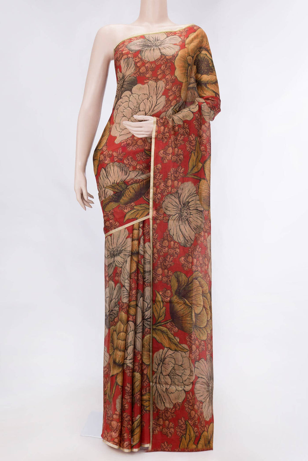 Maroon Dual Tone Kota Silk Saree