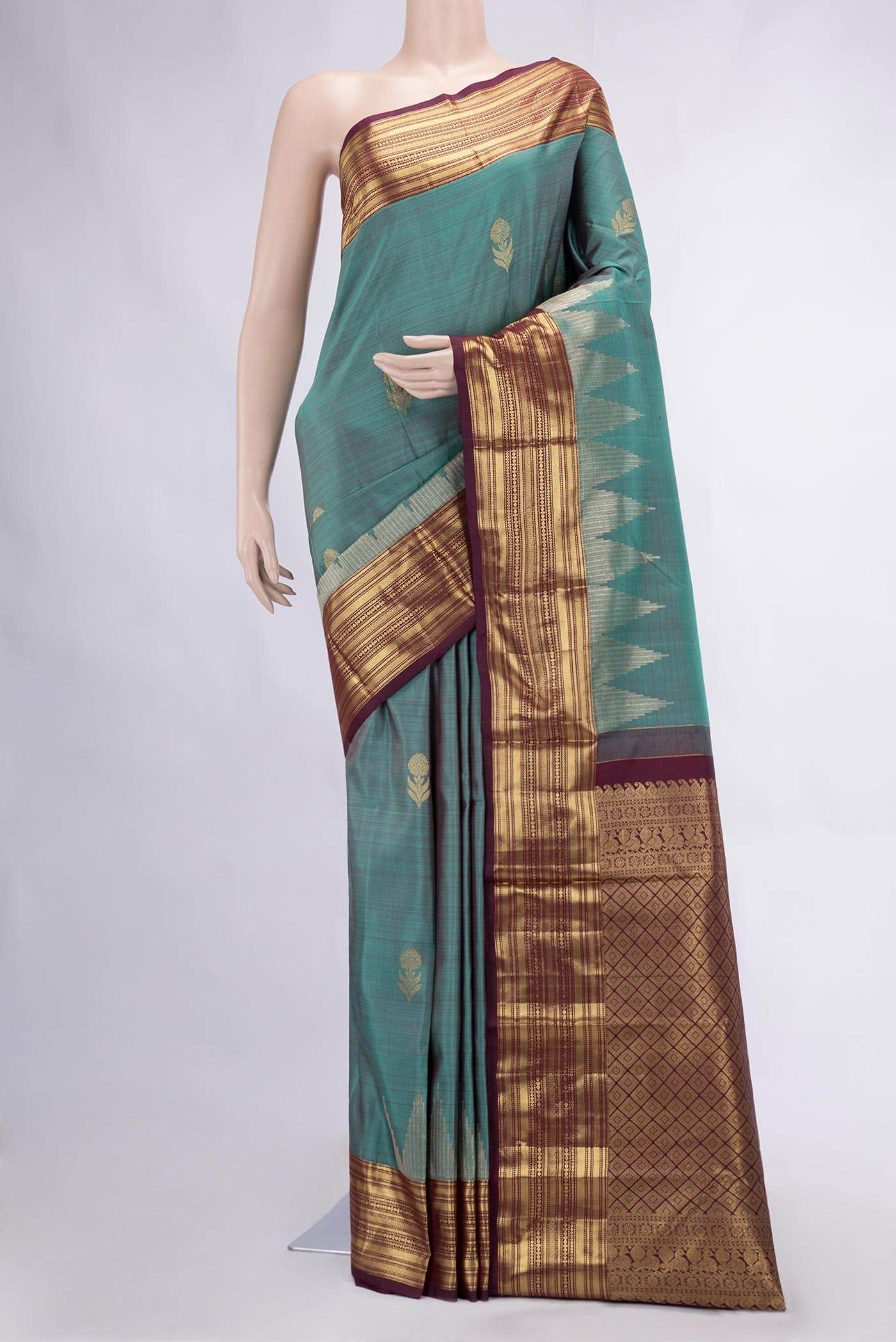 Green Kanchipuram Silk Saree