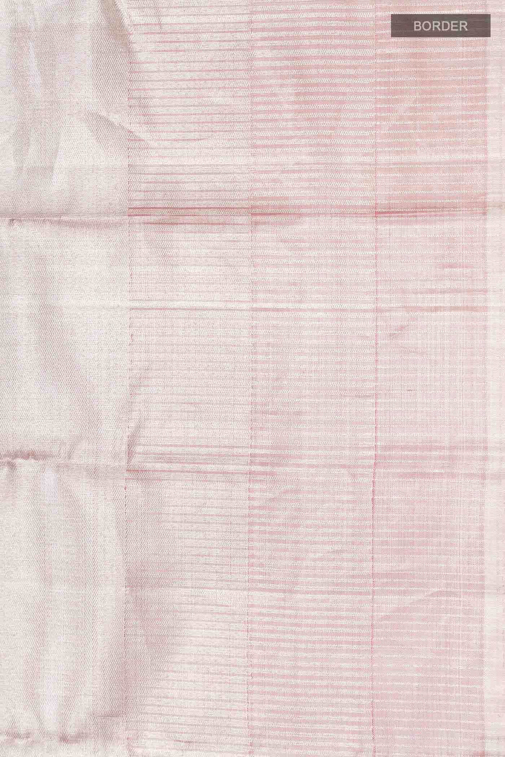 Rose Gold with Silver Dual Tone Kanchipuram Tissue Silk Saree