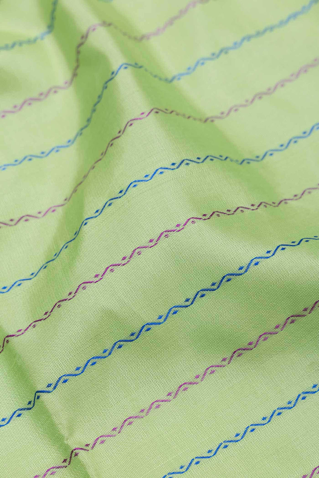 Pure Silk Pure Zari Light Green Dual Tone Kanchipuram Saree
