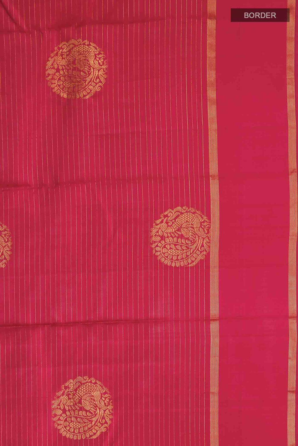 Pure Silk Pure Zari Red Kanchipuram Saree