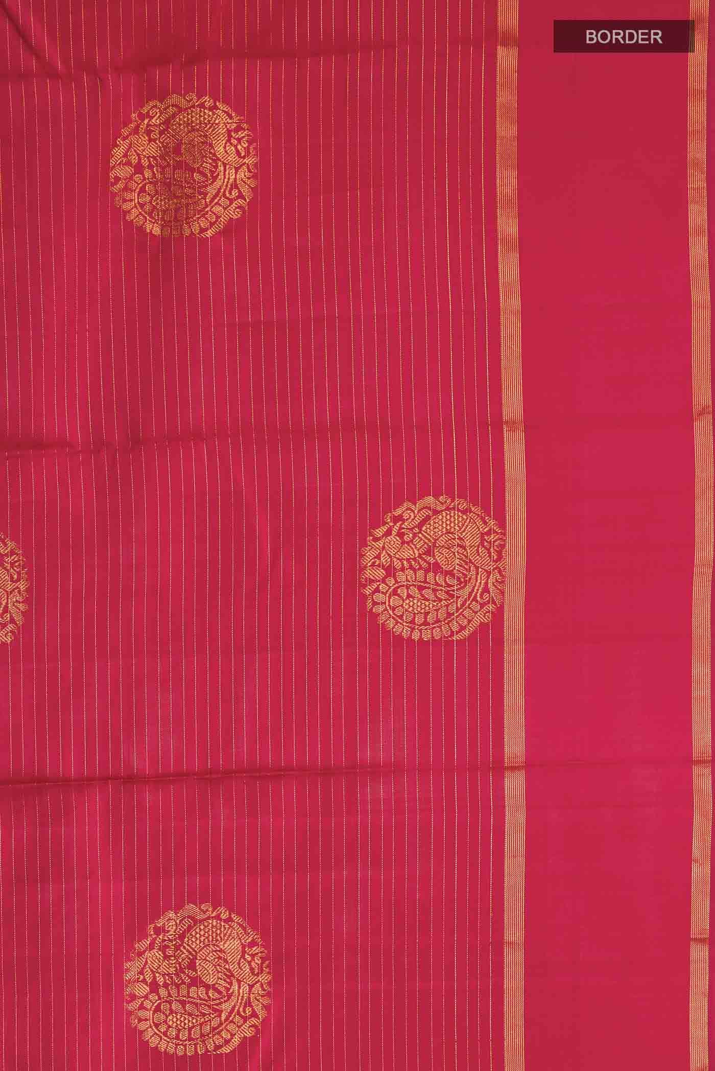 Pure Silk Pure Zari Red Kanchipuram Saree