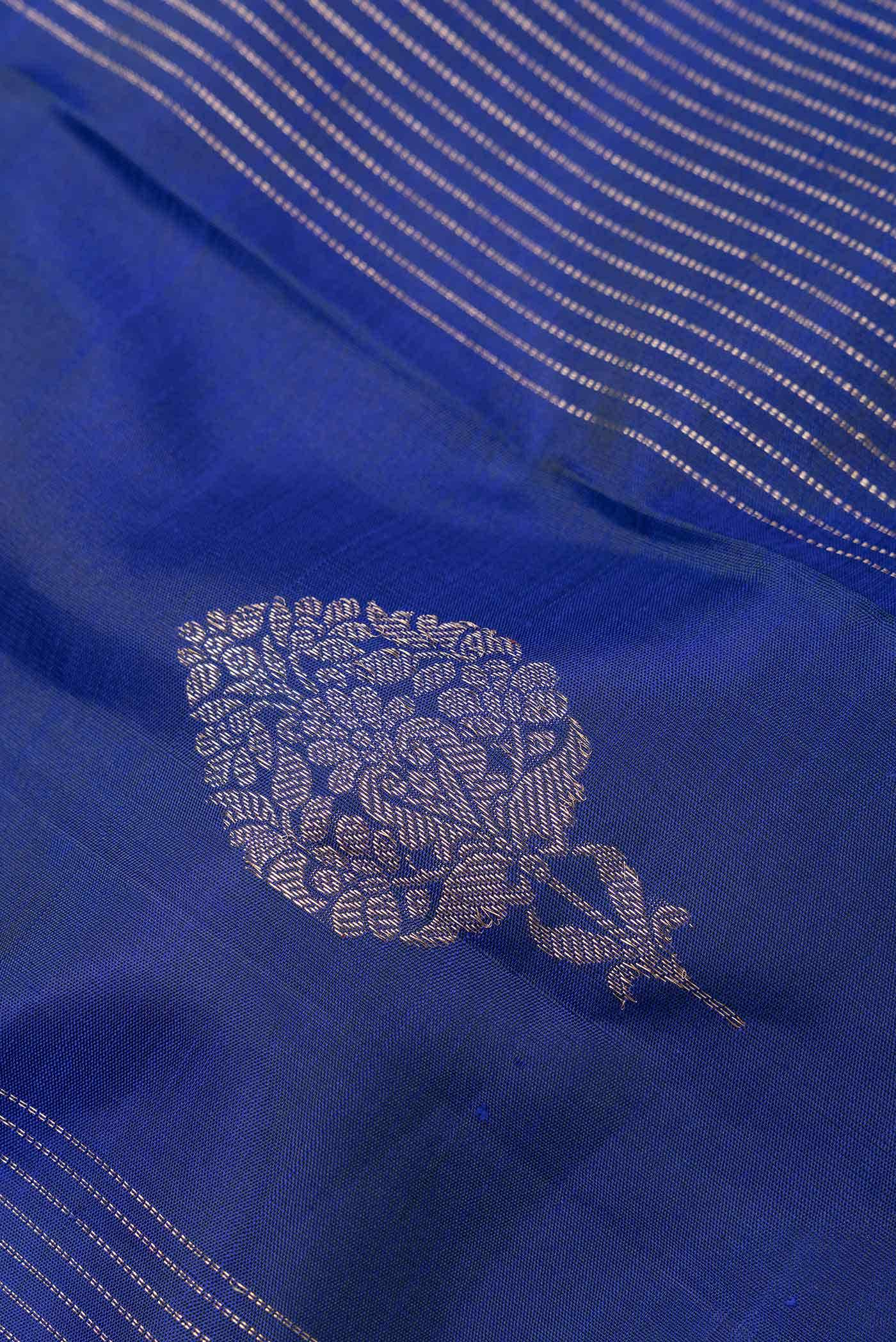 Blue Dual Tone Kanchipuram Silk Saree