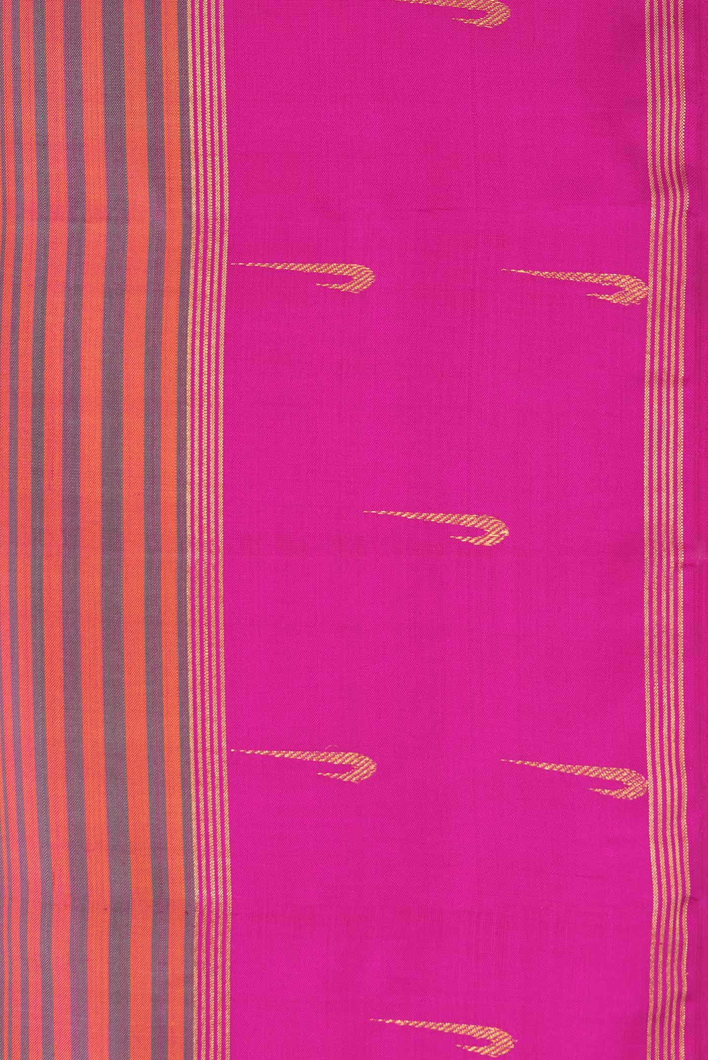 Pure Silk Pure Zari Multi Kanchipuram Saree