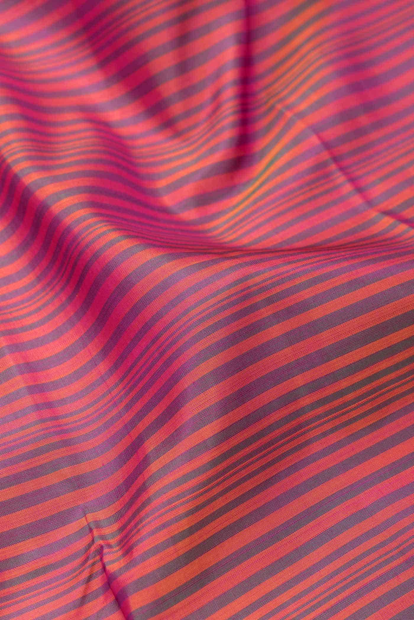 Pure Silk Pure Zari Multi Kanchipuram Saree