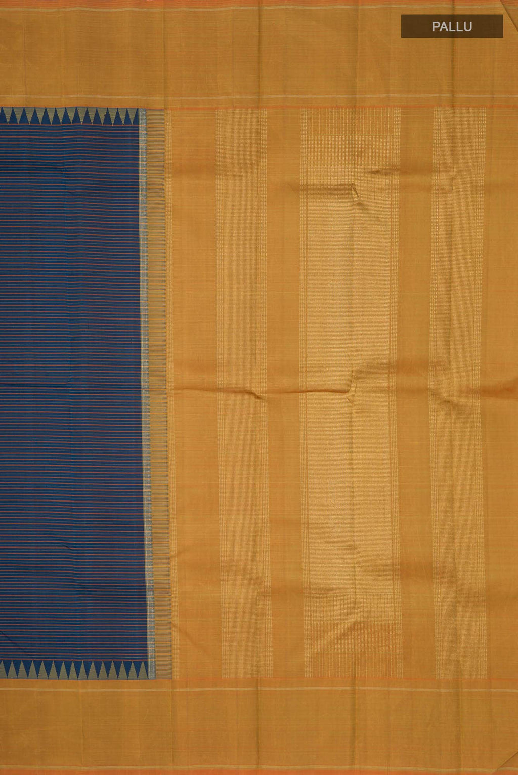 Pure Silk Pure Zari Blue Kanchipuram Saree
