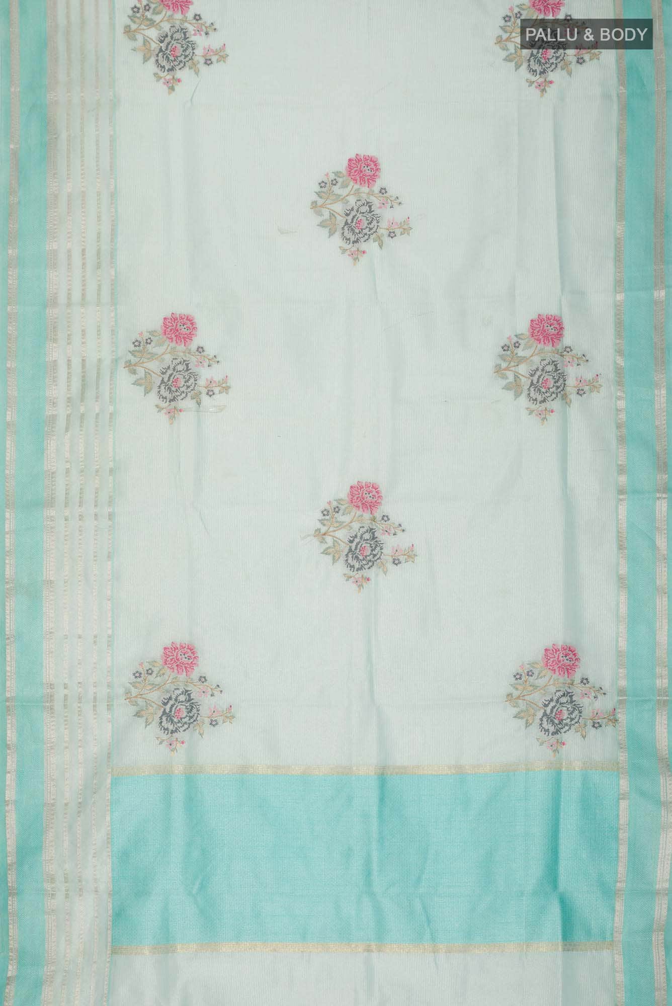 Green Organza Silk Saree