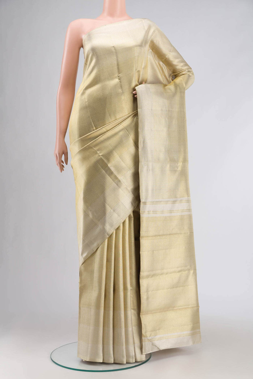 Gold Kanchipuram Tissue Silk Saree