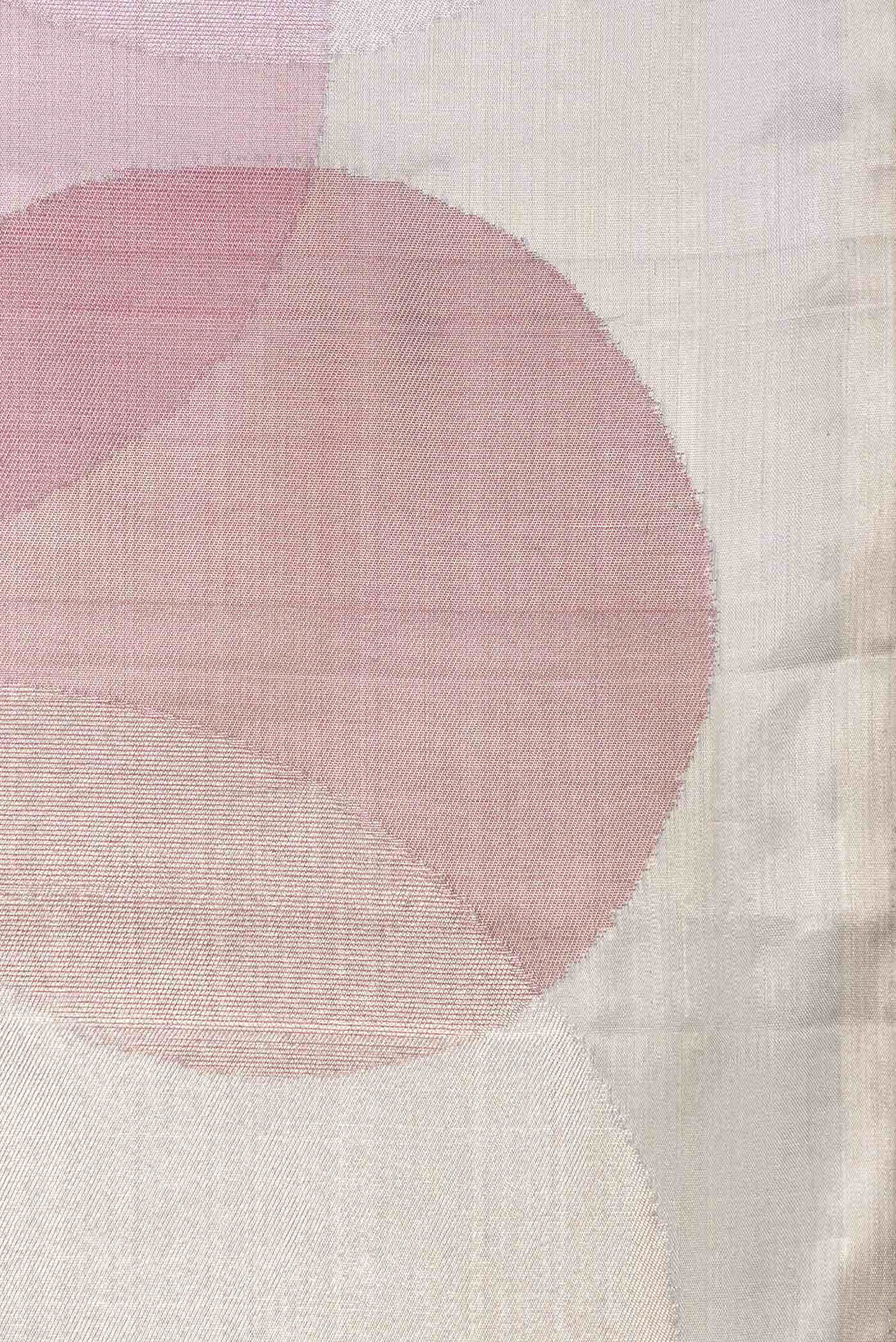 Pink Dual Tone Kanchipuram Tissue Silk Saree