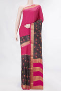 Pink Mysore Crepe Saree
