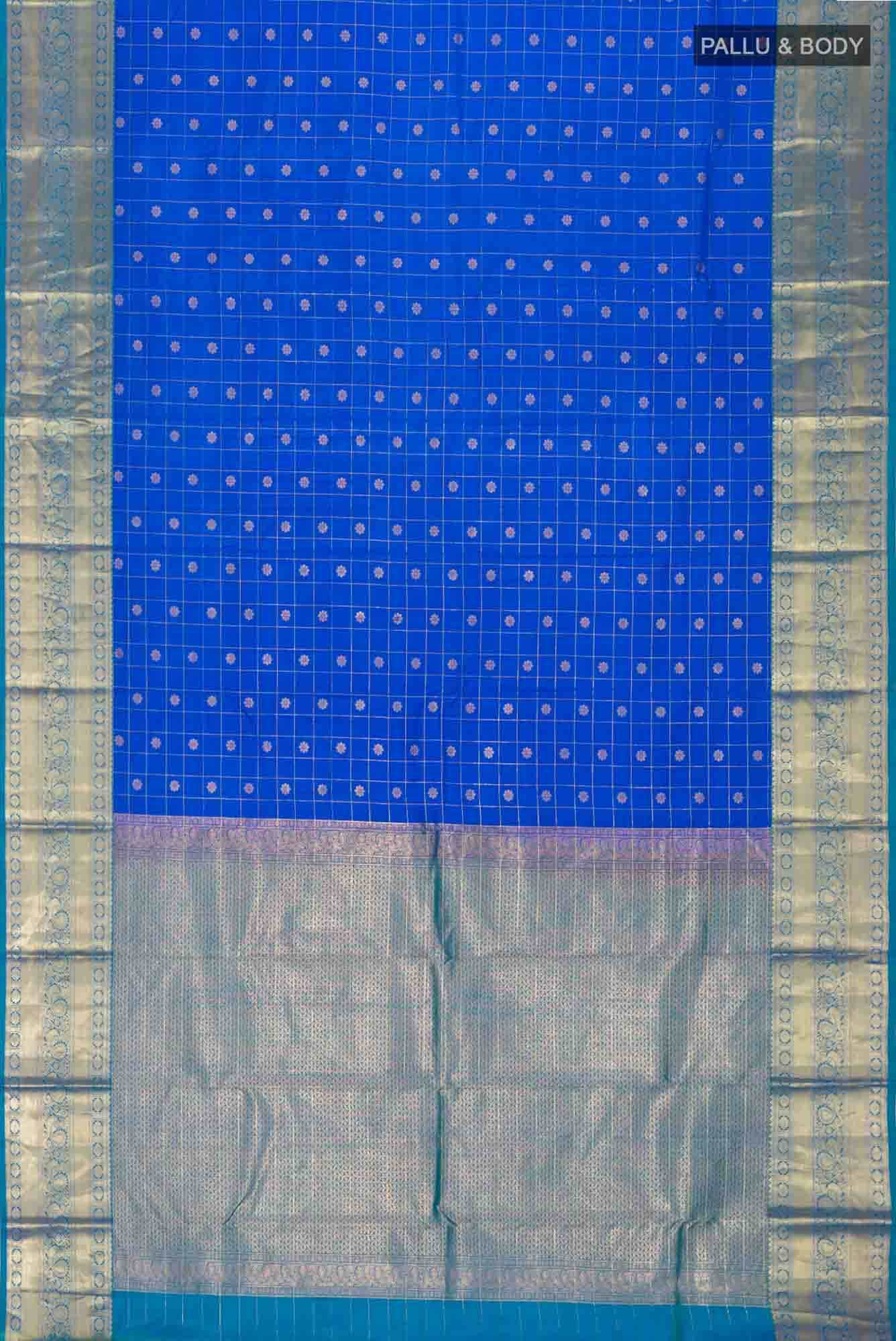 Blue Kanchipuram Silk Saree