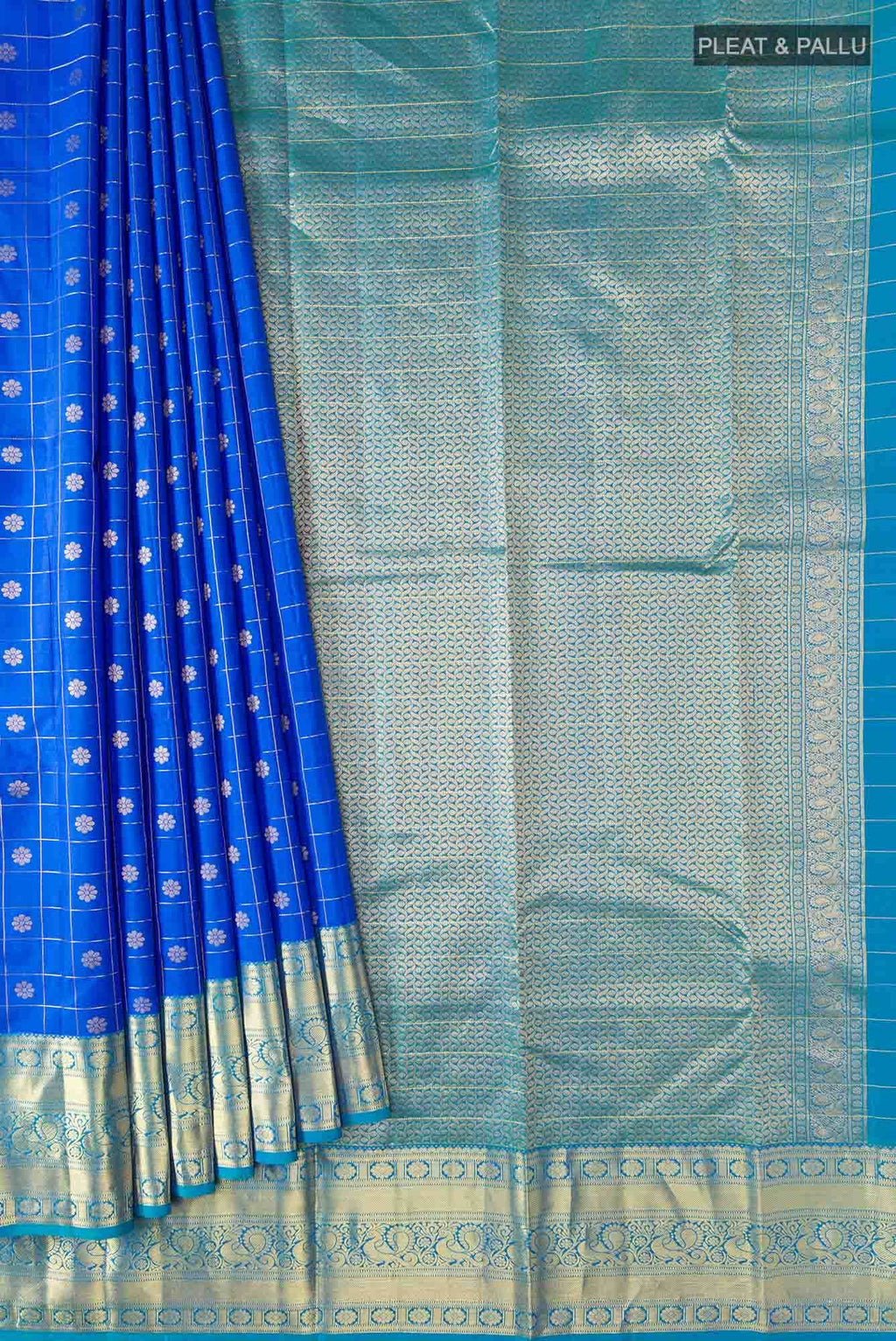 Blue Kanchipuram Silk Saree