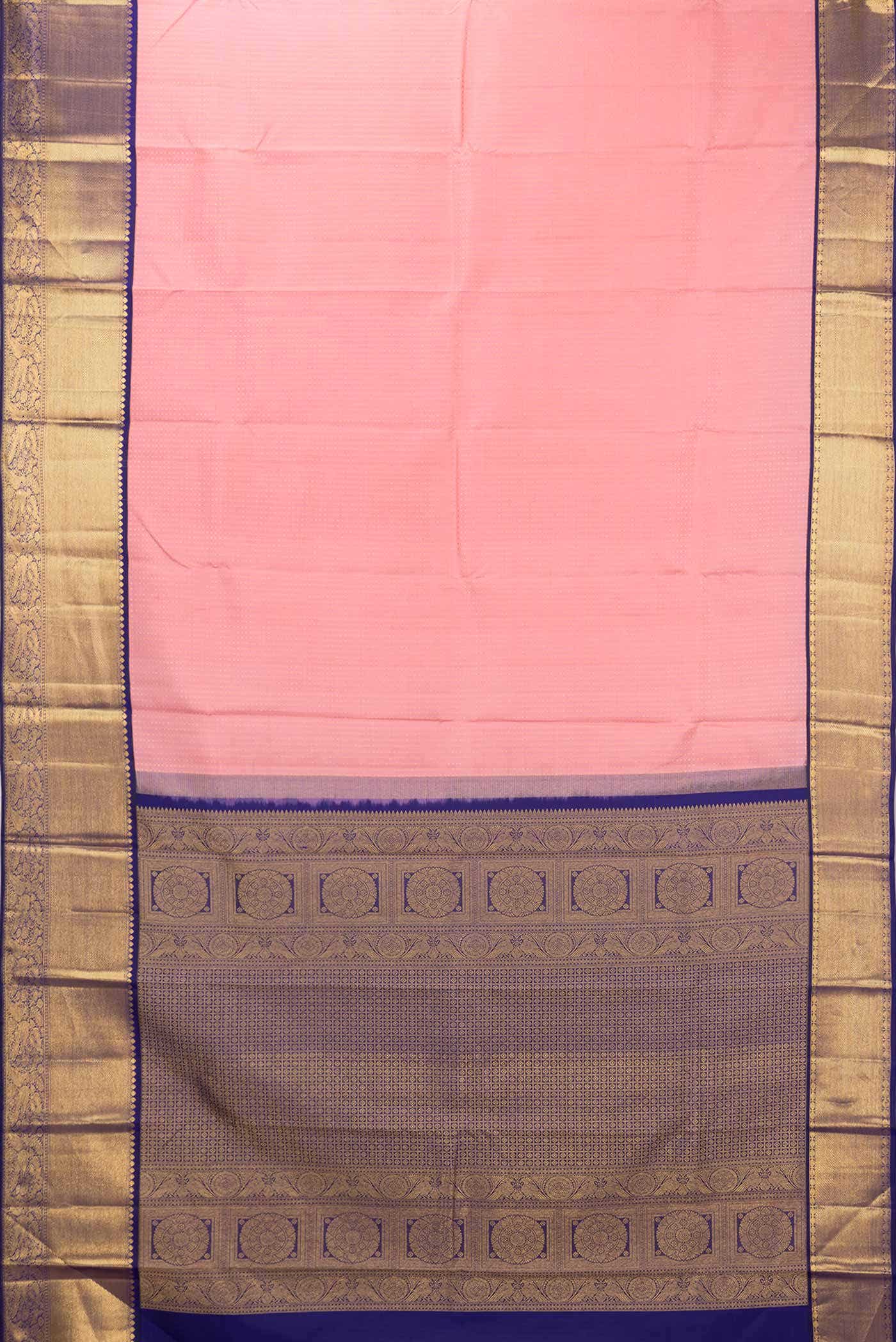 Pink Dual Tone Kanchipuram Silk Saree