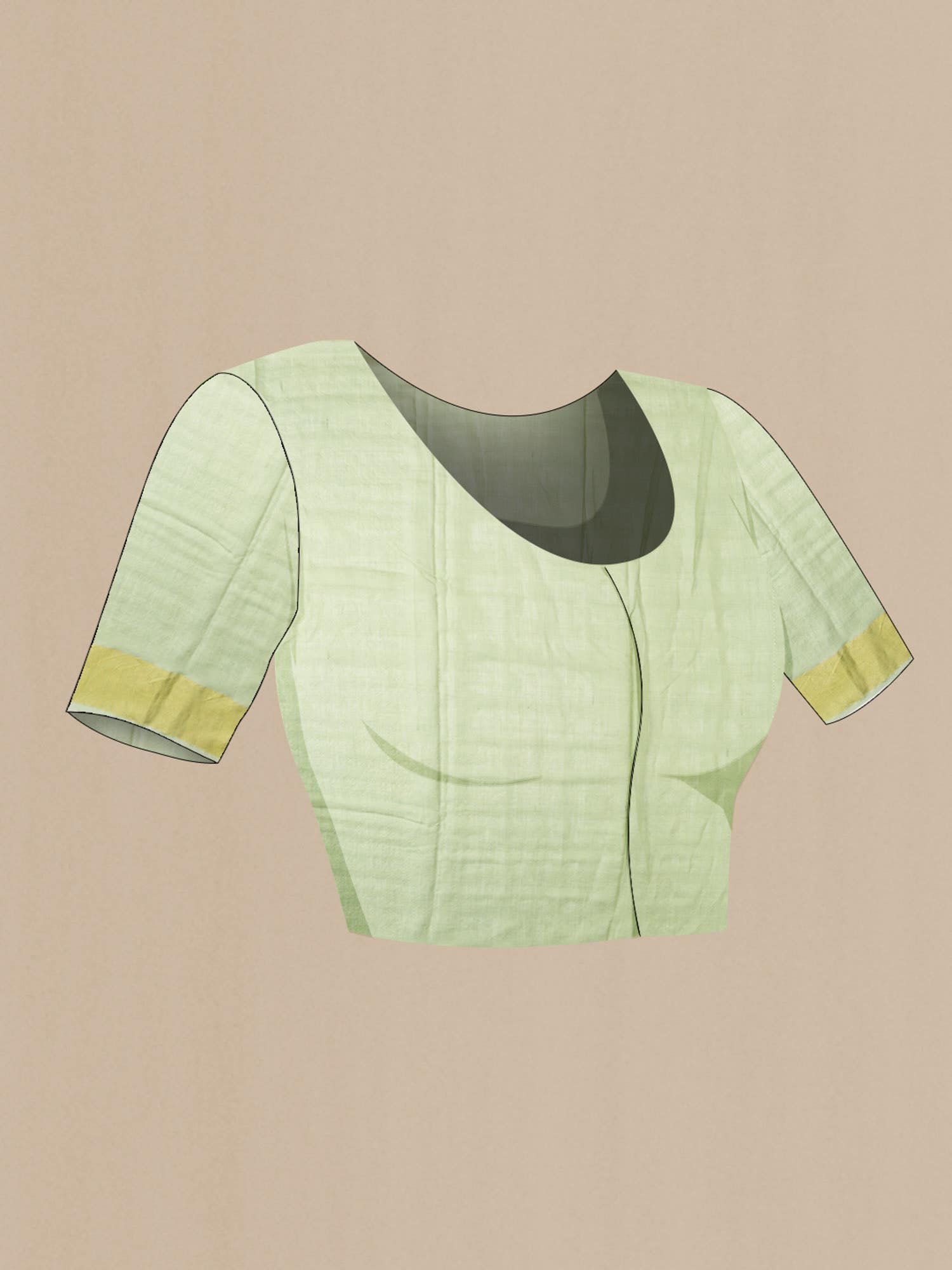 Sage Green Bhagalpuri Tussar Silk Saree
