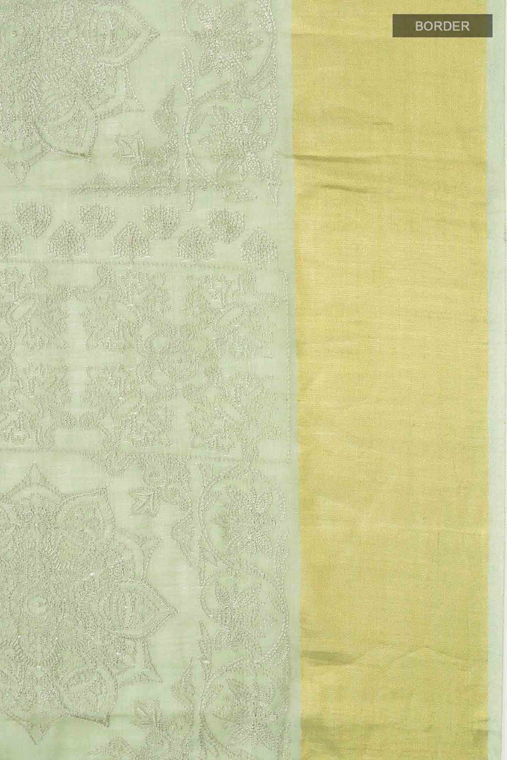 Sage Green Bhagalpuri Tussar Silk Saree