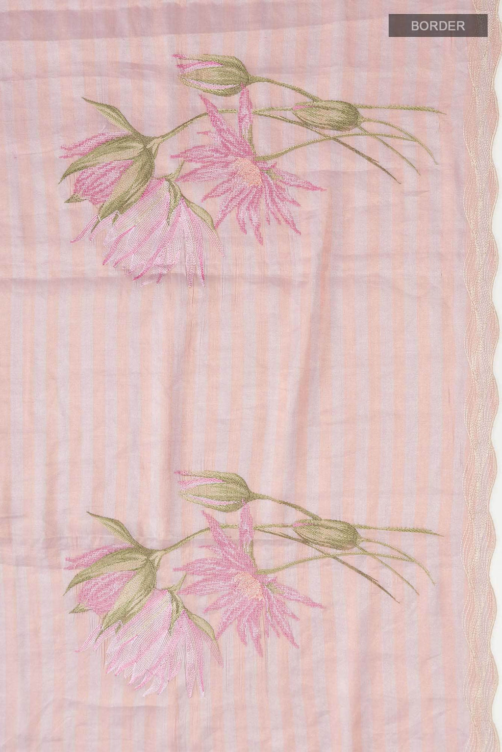 Rose pink Tissue Silk Saree