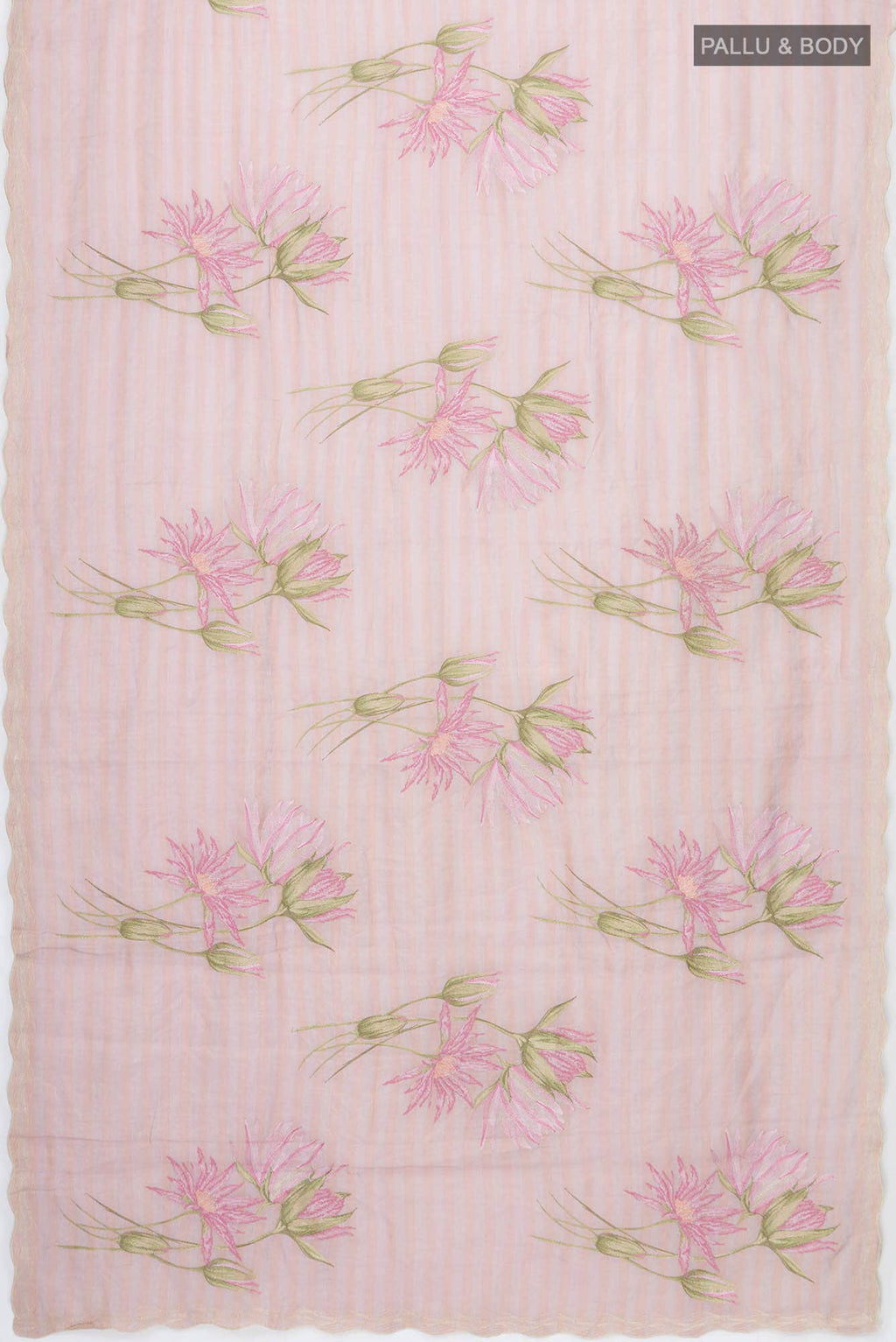Rose pink Tissue Silk Saree