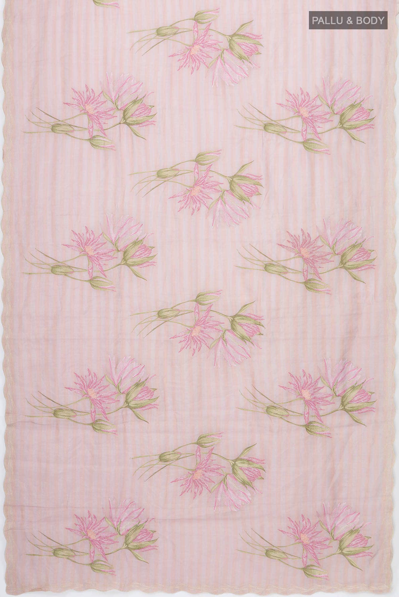 Rose pink Tissue Silk Saree