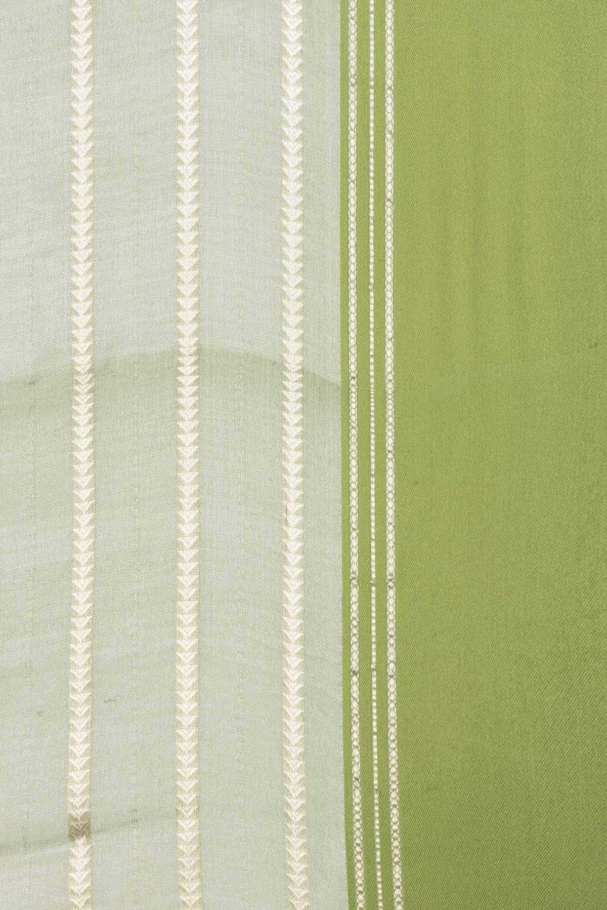 Light Green Dual Tone Mysore Georgette Saree
