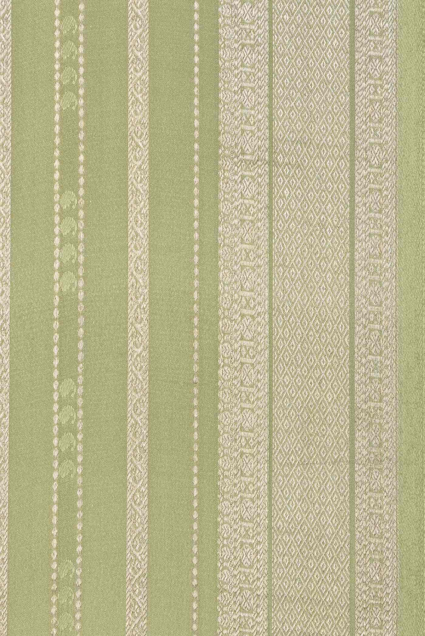 Pista Green Banarasi Tissue Silk Saree