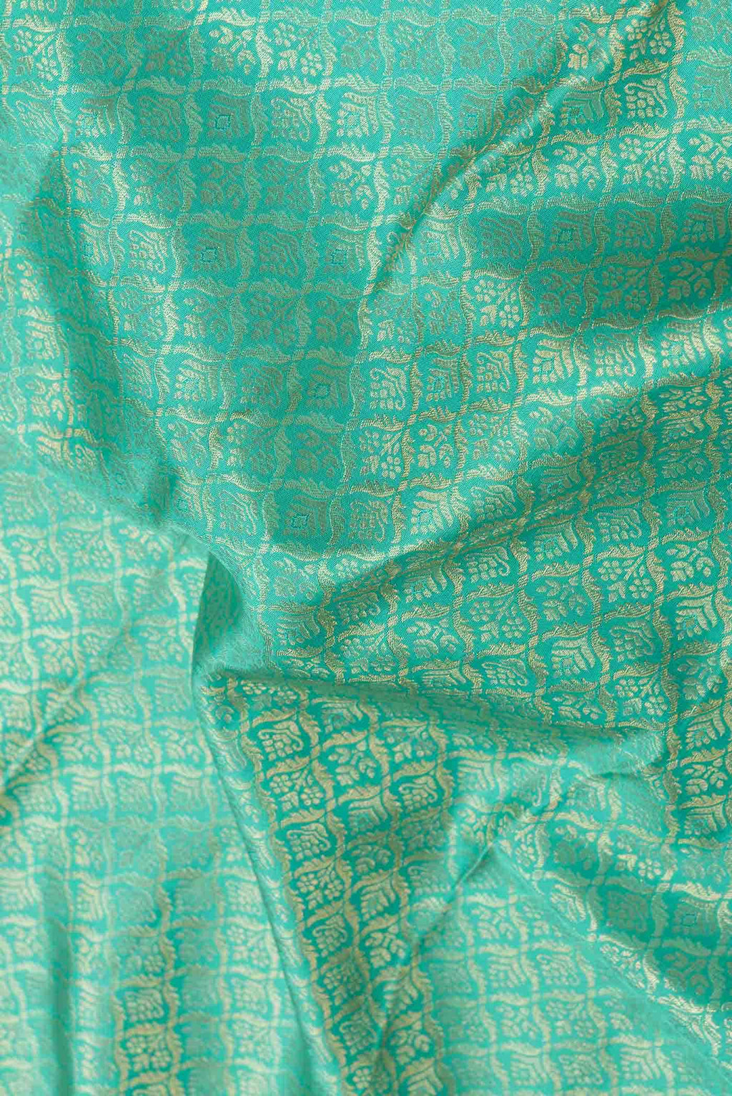 Sea Green Dual Tone Kanchipuram Silk Saree