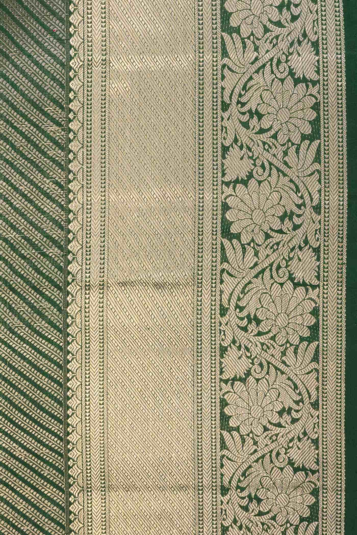 Green Dual Tone Kanchipuram Silk Saree