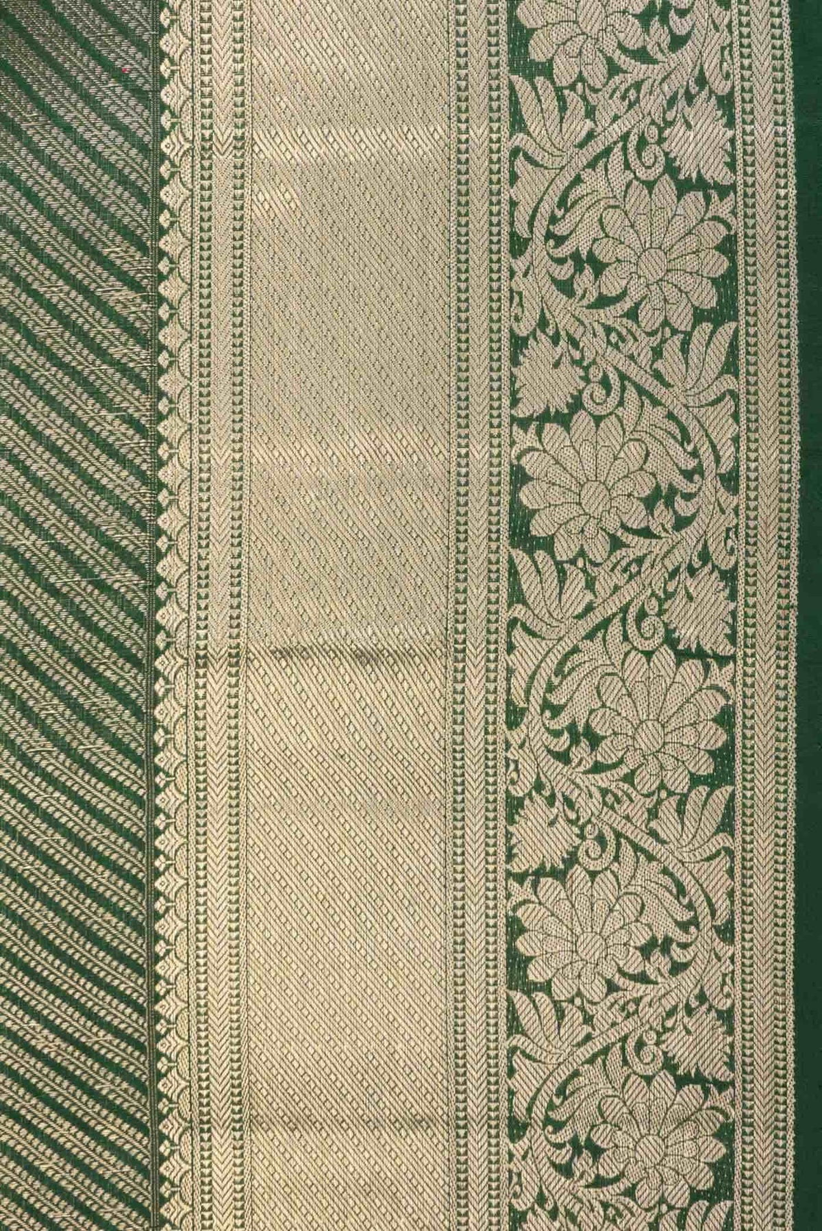 Green Dual Tone Kanchipuram Silk Saree