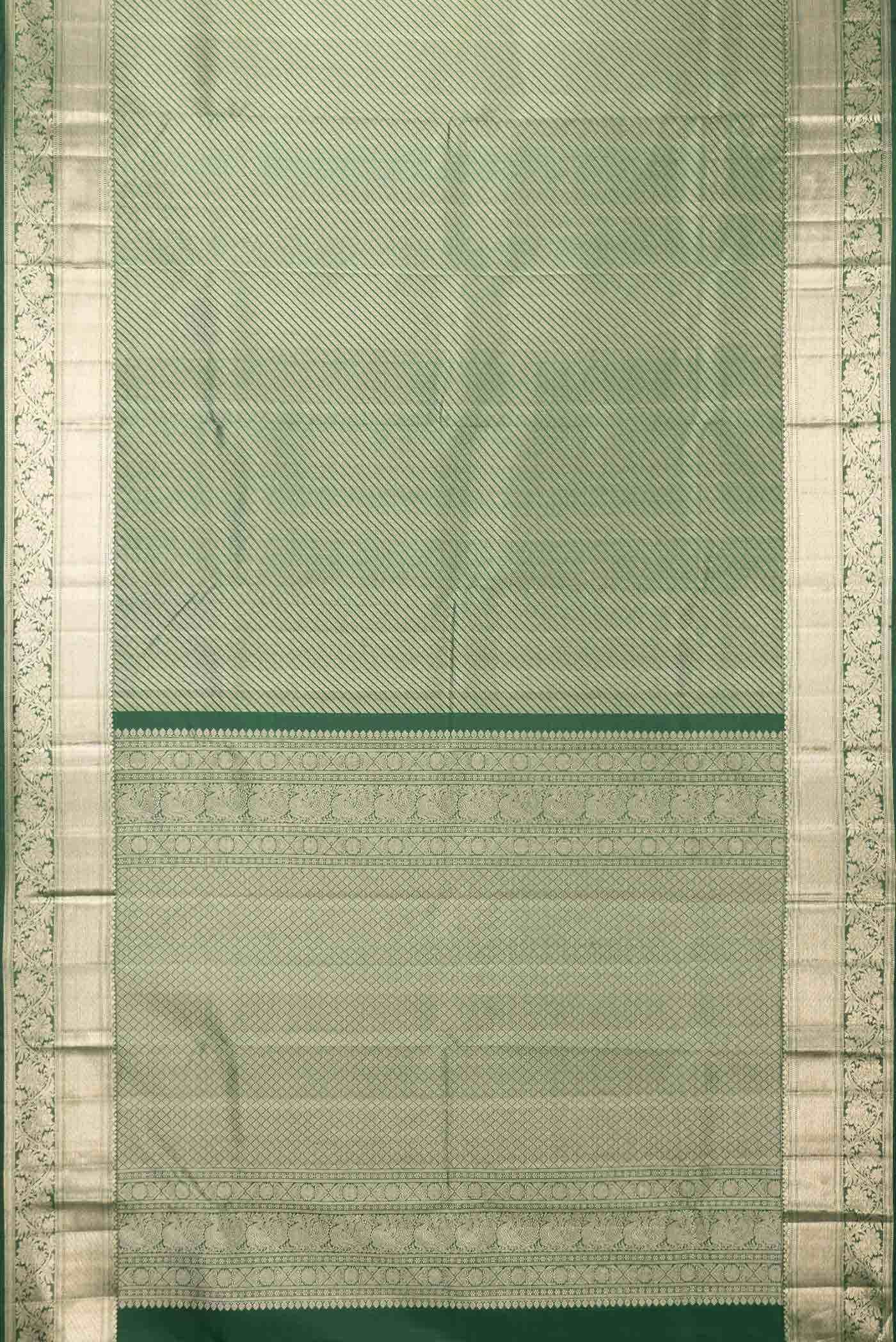 Green Dual Tone Kanchipuram Silk Saree