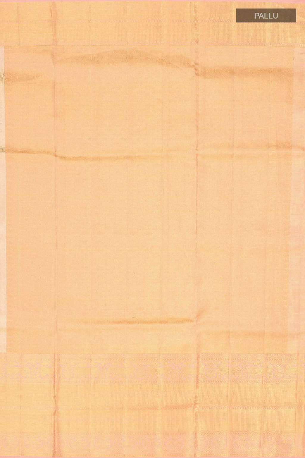 Peach with Gold Dual Tone Kanchipuram Tissue Silk Saree