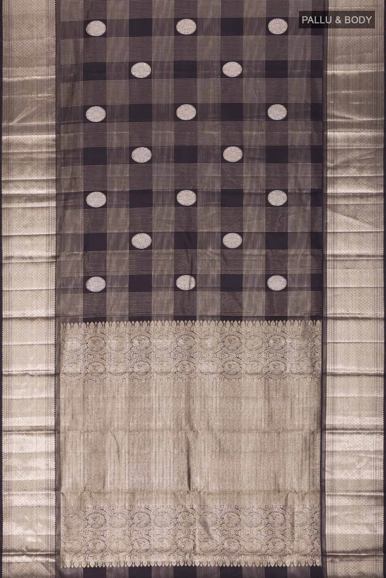 Black Kanchipuram Silk Saree