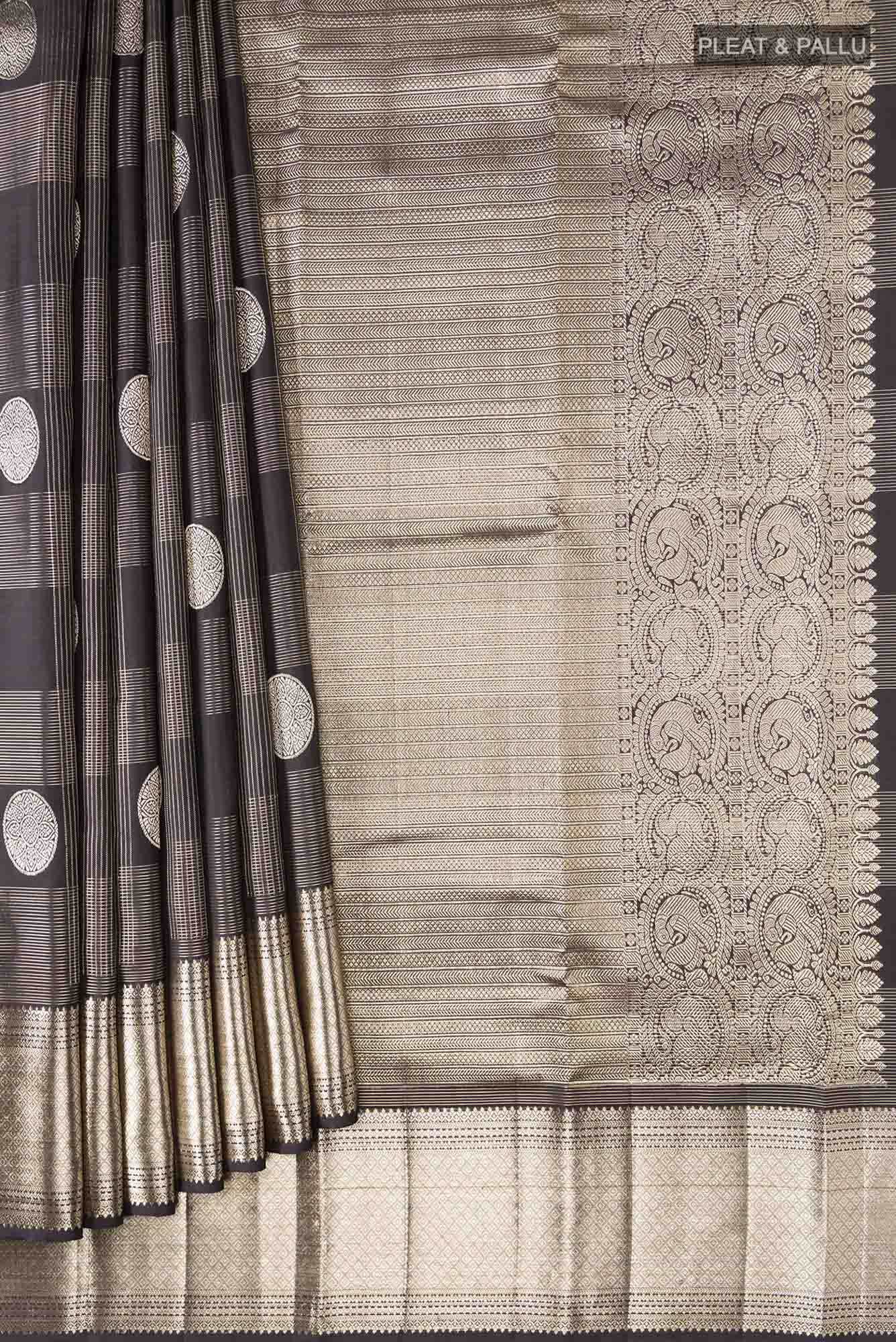 Black Kanchipuram Silk Saree