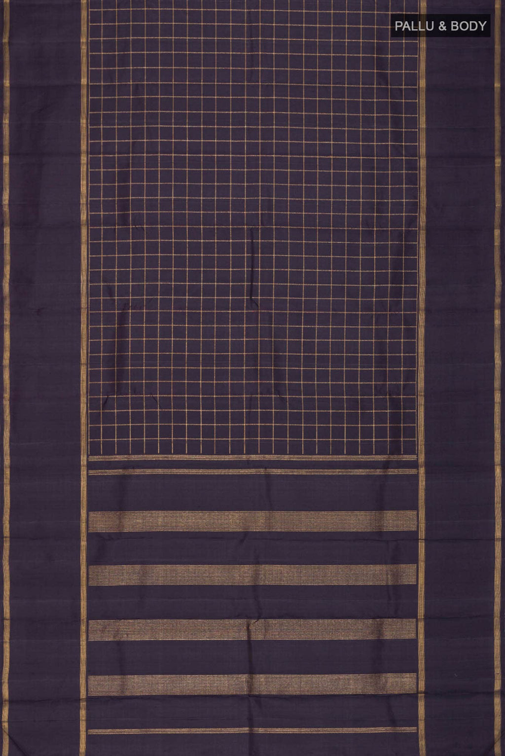 Black Kanchipuram Silk Saree