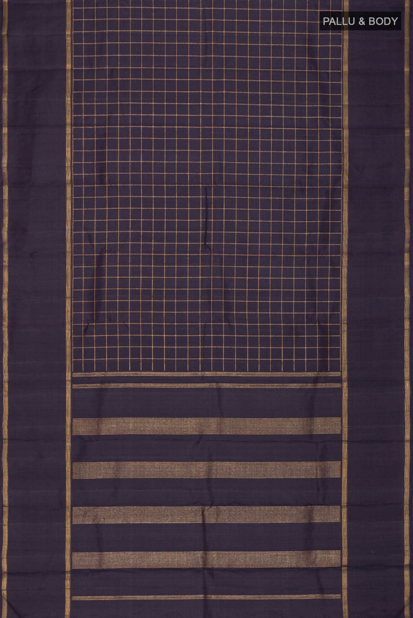 Black Kanchipuram Silk Saree