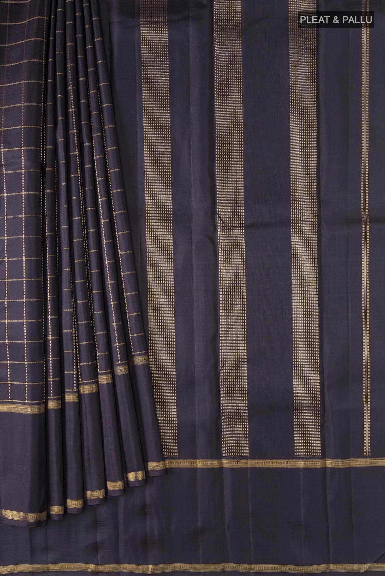 Black Kanchipuram Silk Saree