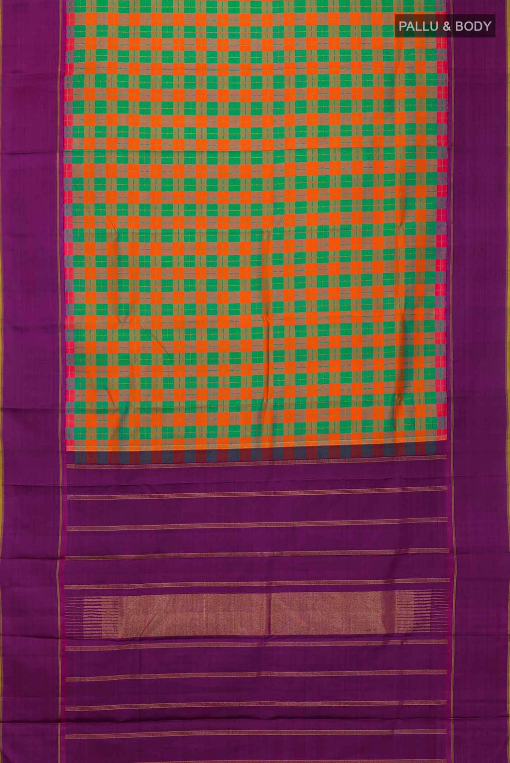 Pure Silk Pure Zari Multi Kanchipuram Saree