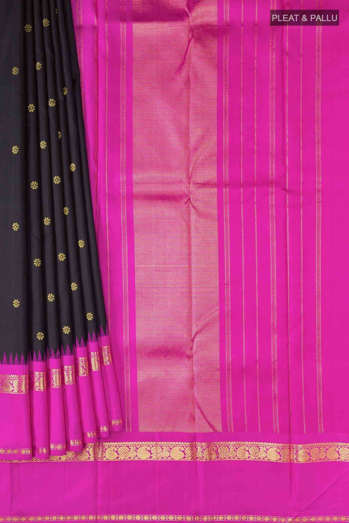 Black Kanjivaram Silk Saree