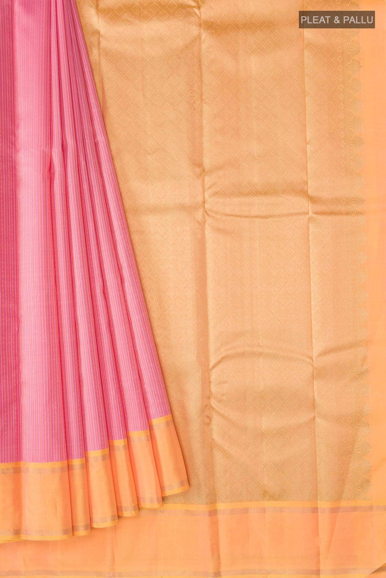 Pink Kanchipuram Silk Saree