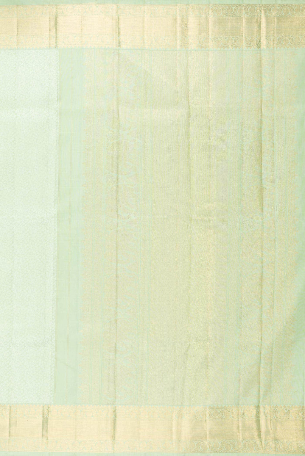 Pure Silk Pure Zari Green Dual Tone Kanchipuram Saree