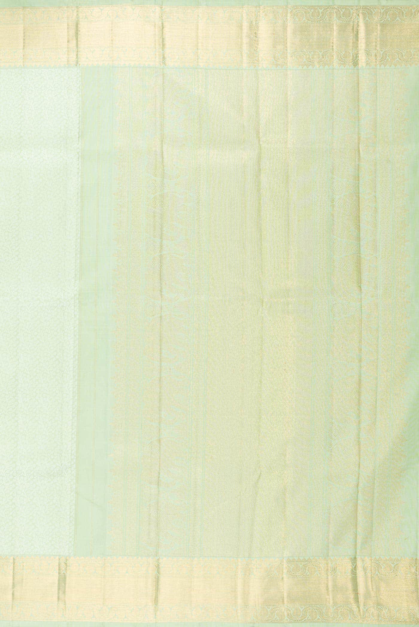 Pure Silk Pure Zari Green Dual Tone Kanchipuram Saree