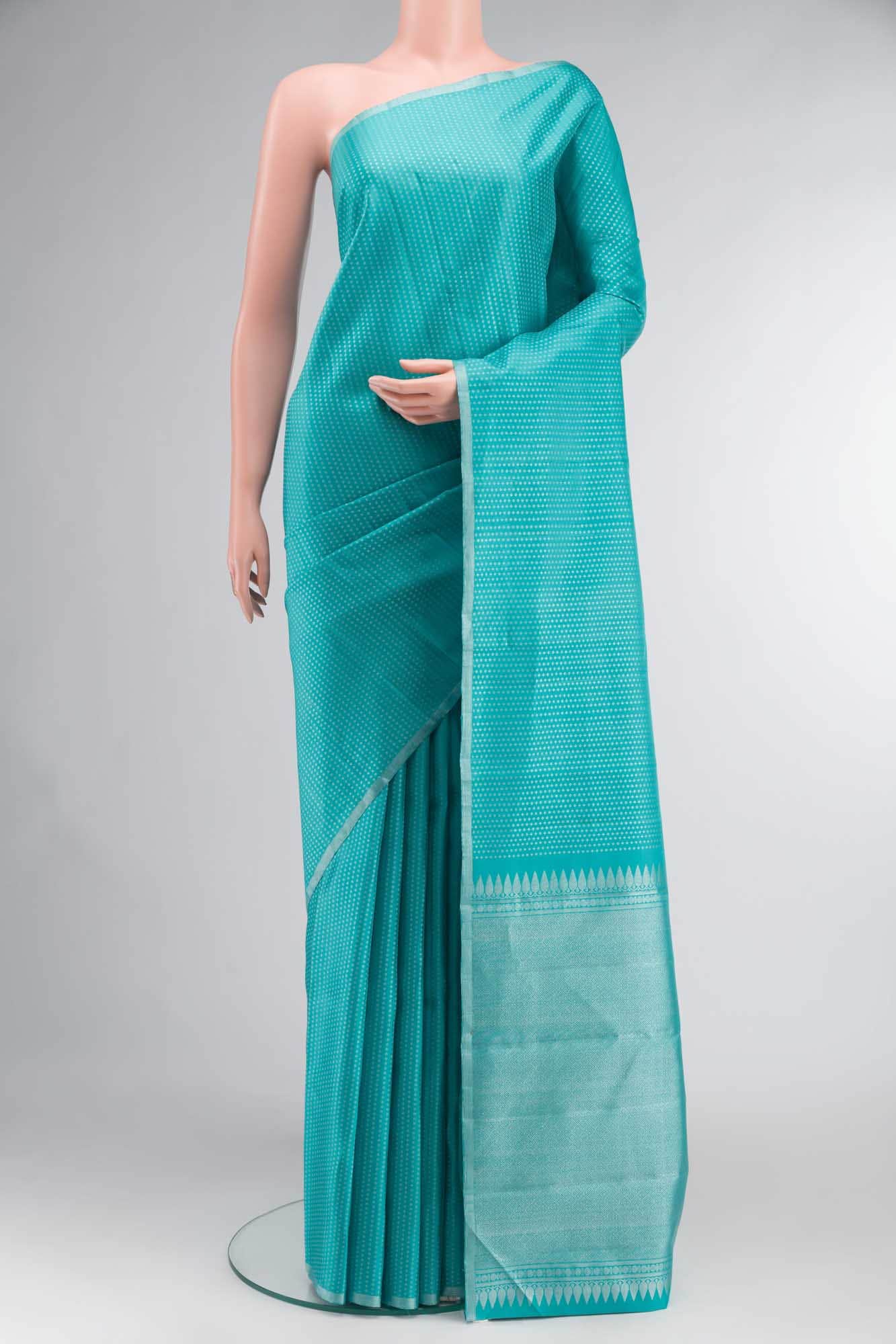 Blue Kanchipuram Silk Saree