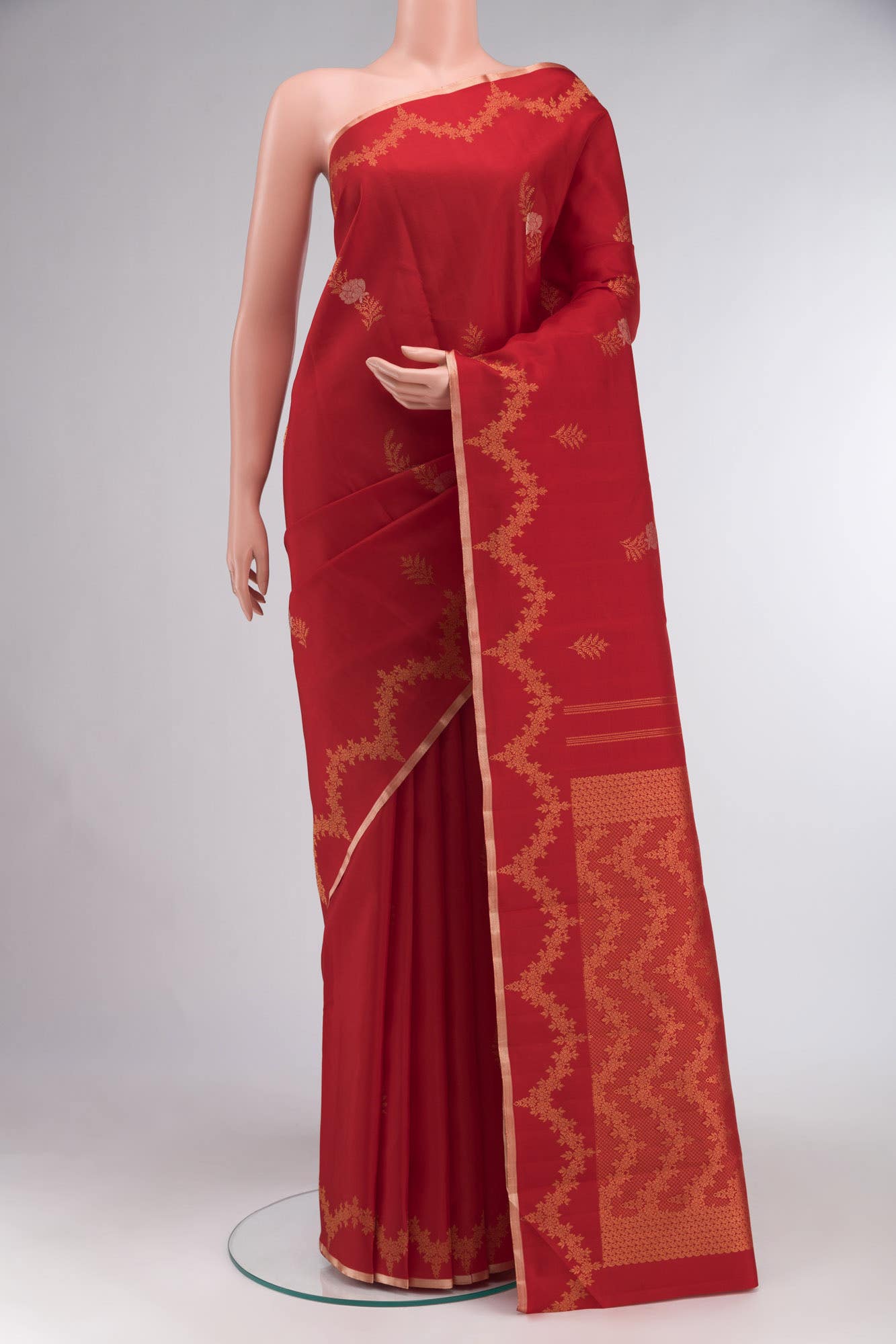 Red Kanchipuram Silk Saree