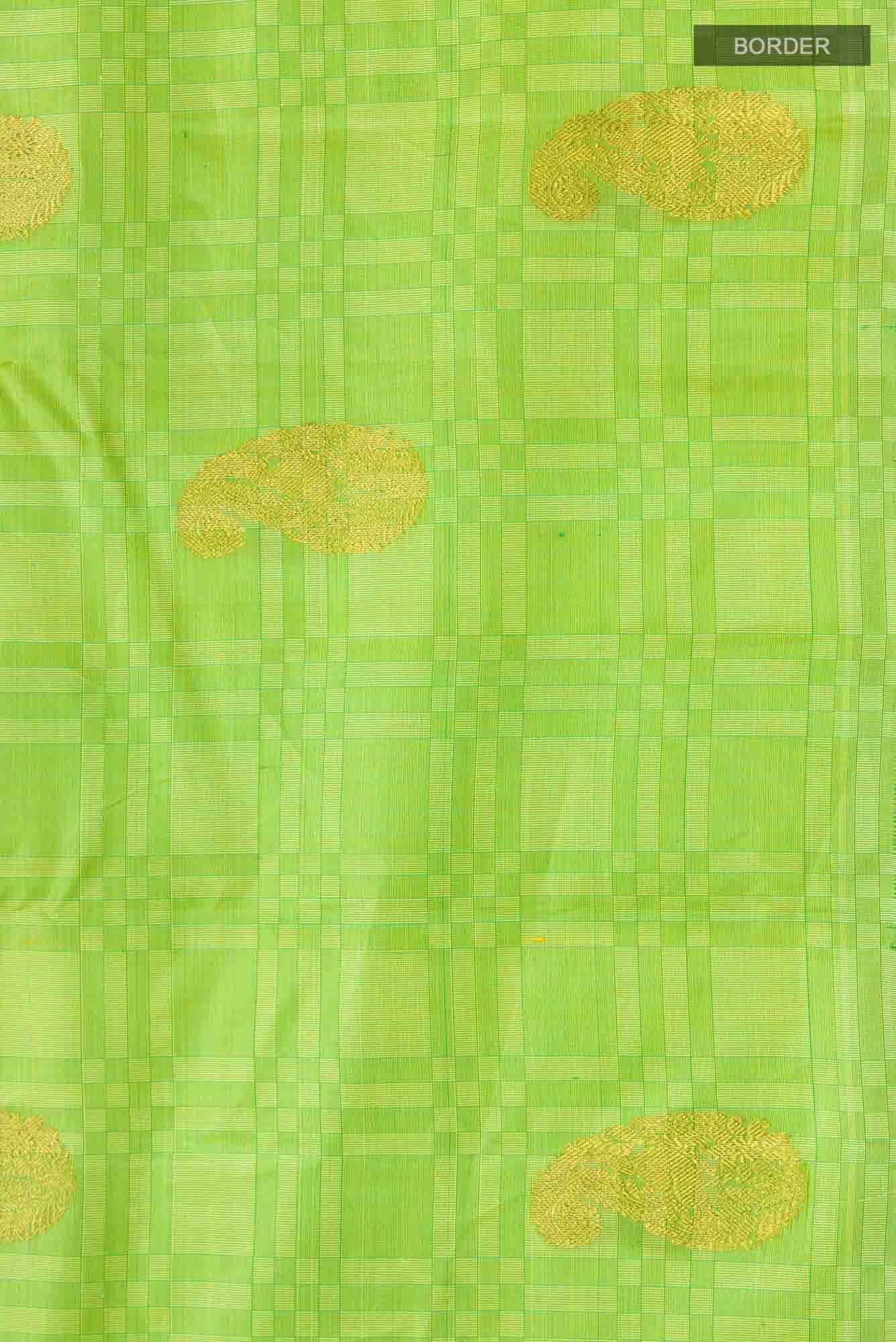 Green Dual Tone Kanchipuram Silk Saree