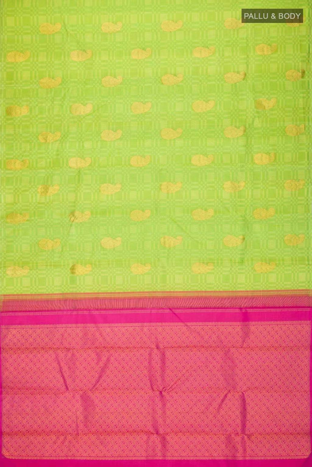 Green Dual Tone Kanchipuram Silk Saree