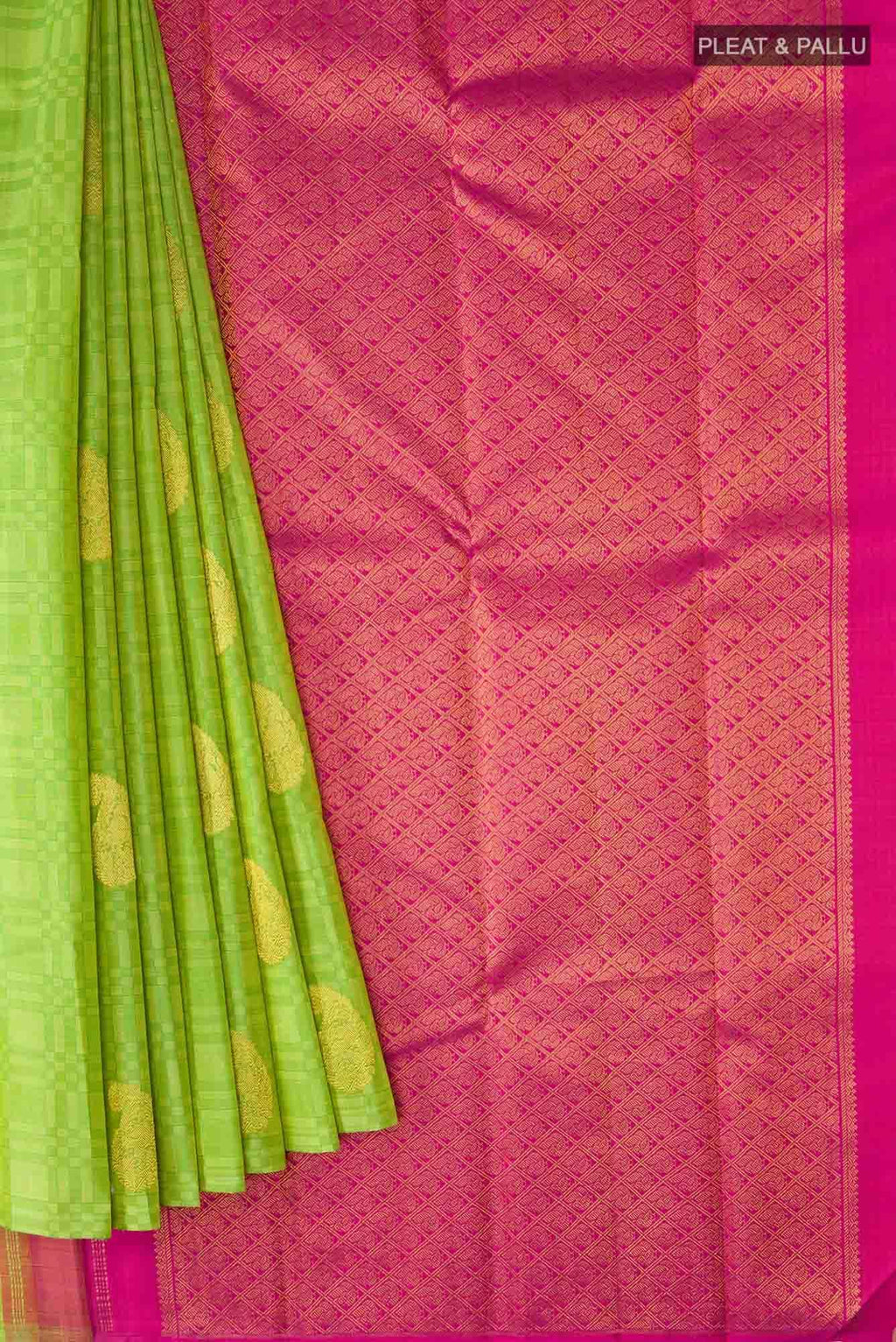 Green Dual Tone Kanchipuram Silk Saree