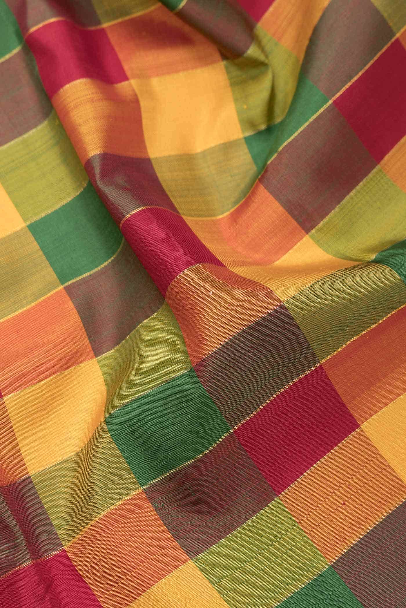 Pure Silk Pure Zari Multi Kanjivaram Saree