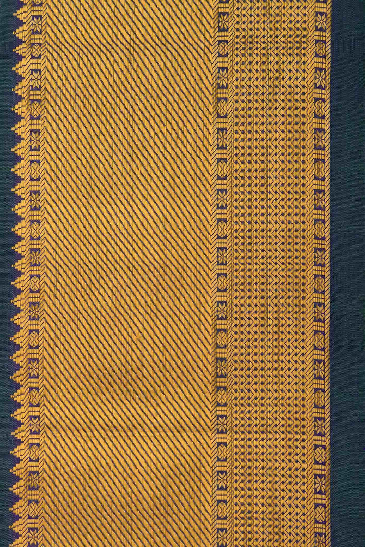 Navy Blue Dual Tone Kanchipuram Silk Saree