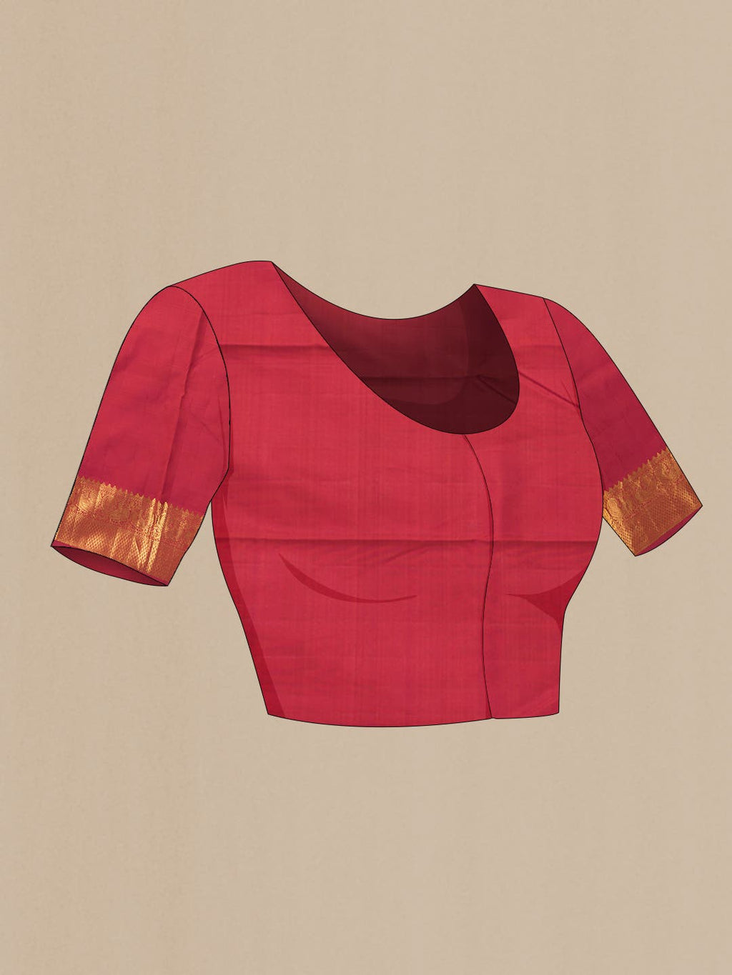 Pure Silk Pure Zari Multi Kanchipuram Saree