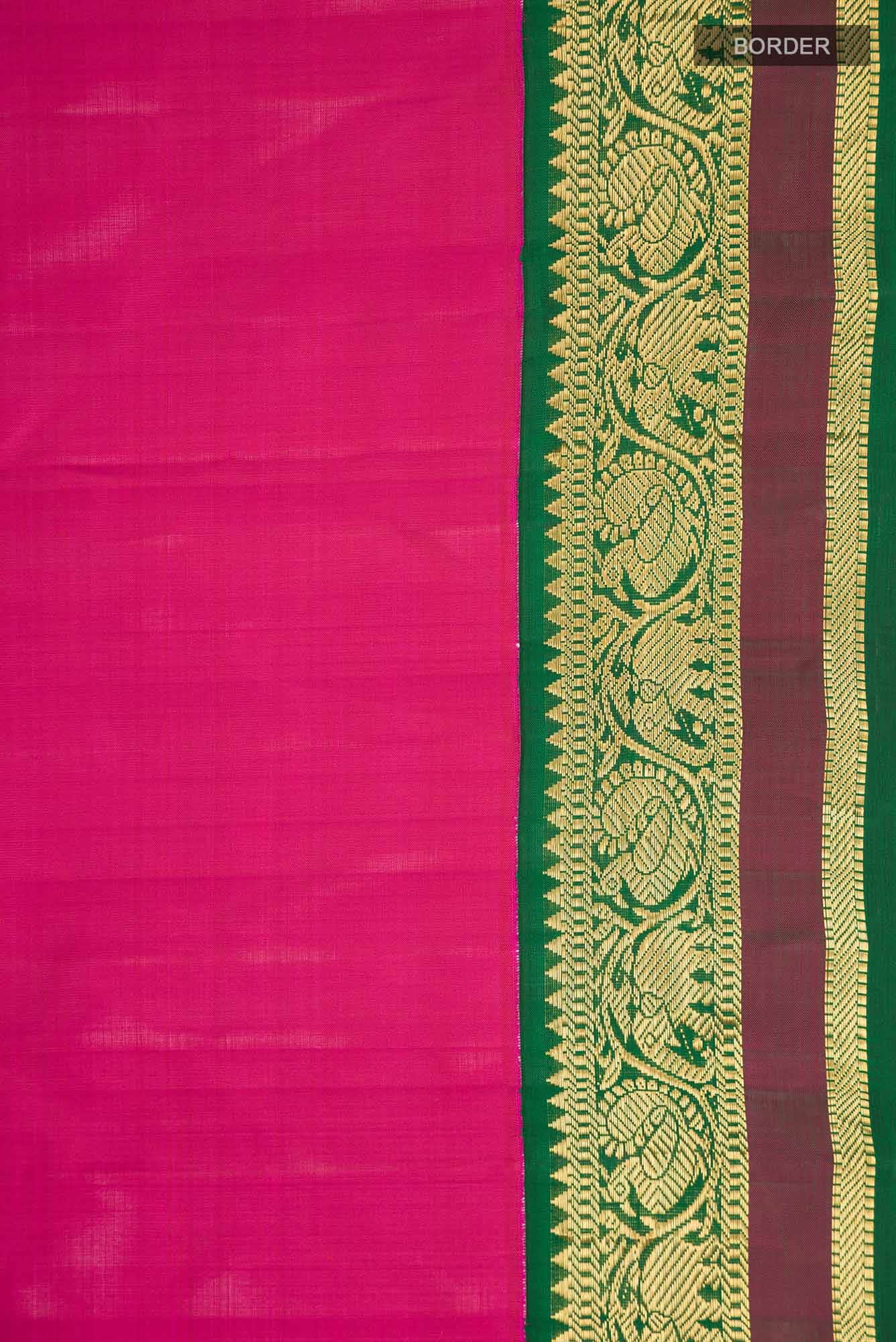 Pink Kanchipuram Silk Saree